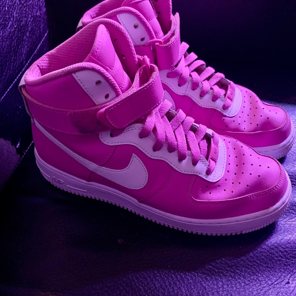 Nike Air Force 1 sneakers Pink and White High-Top size 7.5